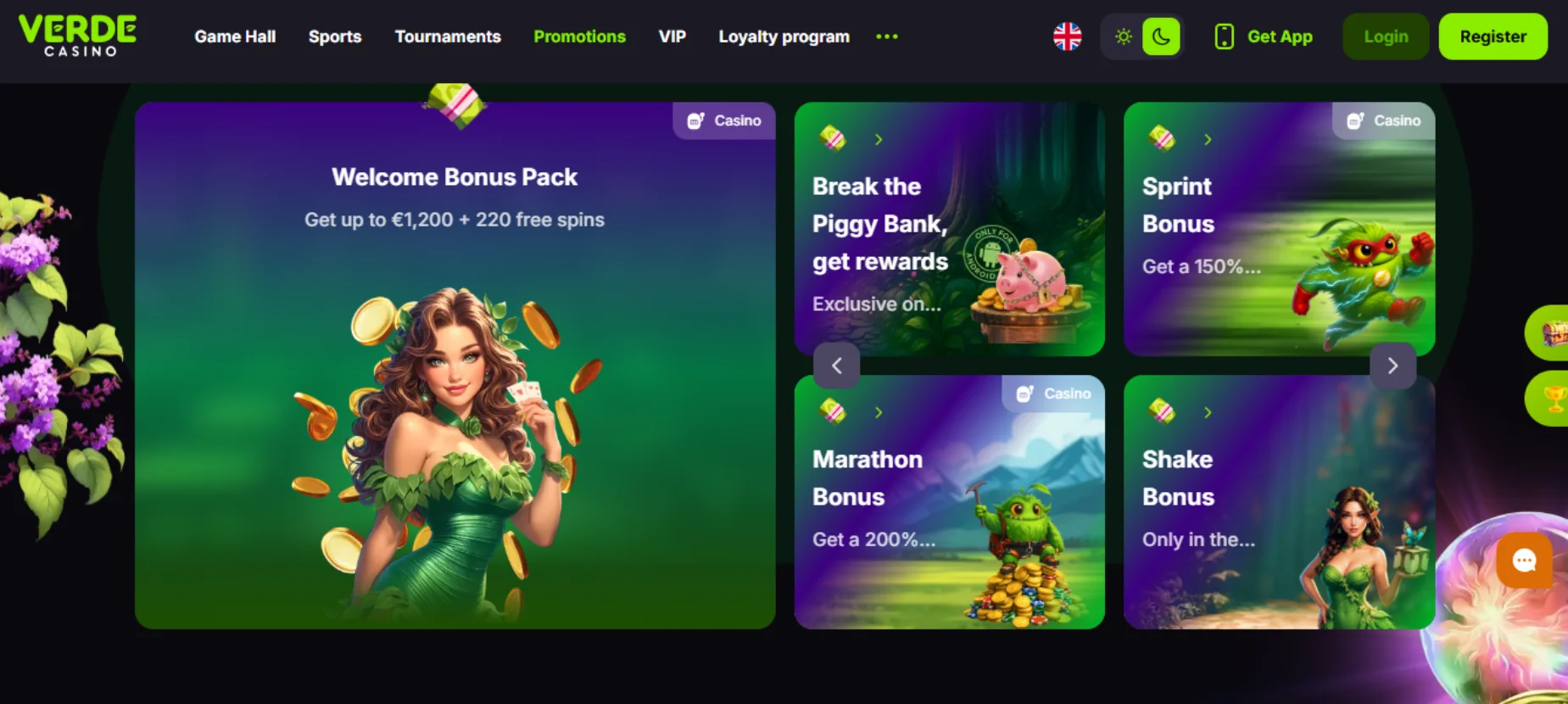 Verde Casino Screen